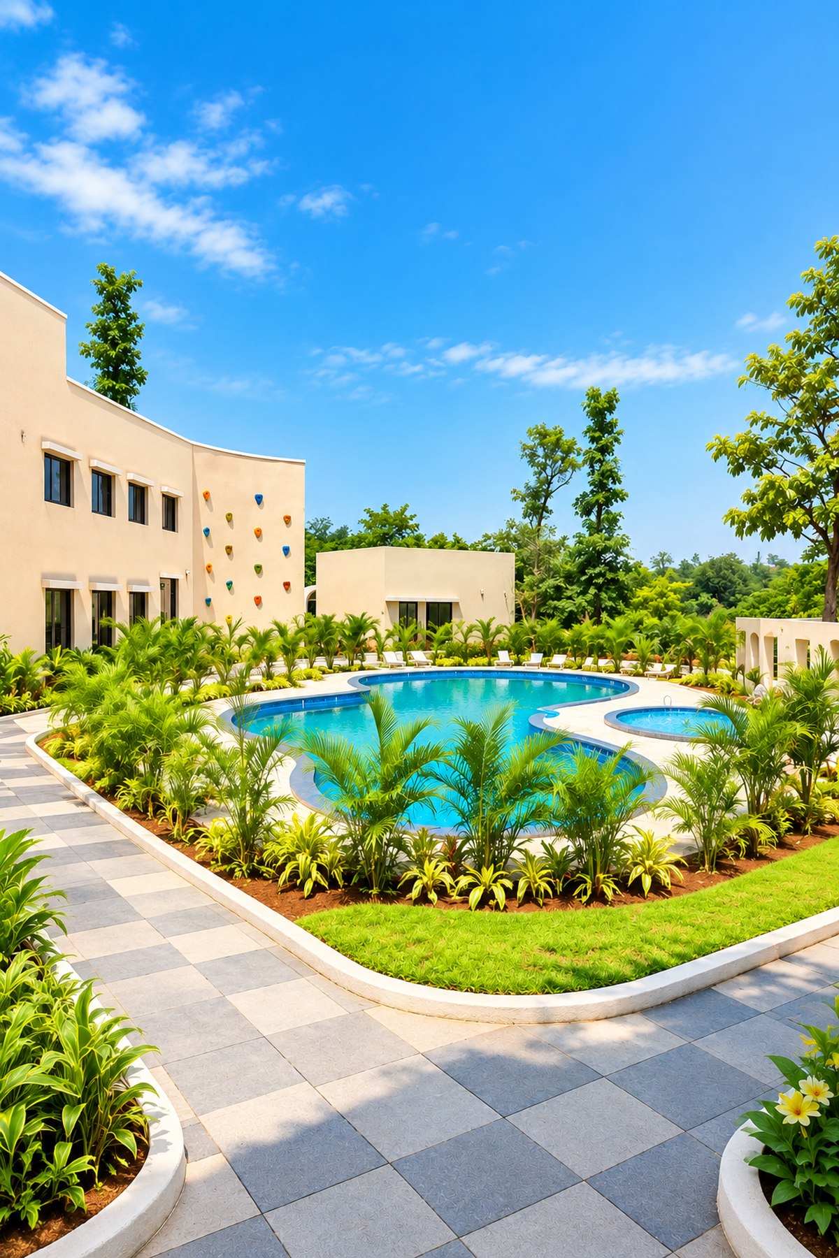 Rio Vista Resorts pool and building